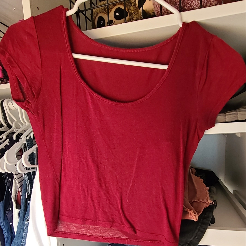Red Crop Top